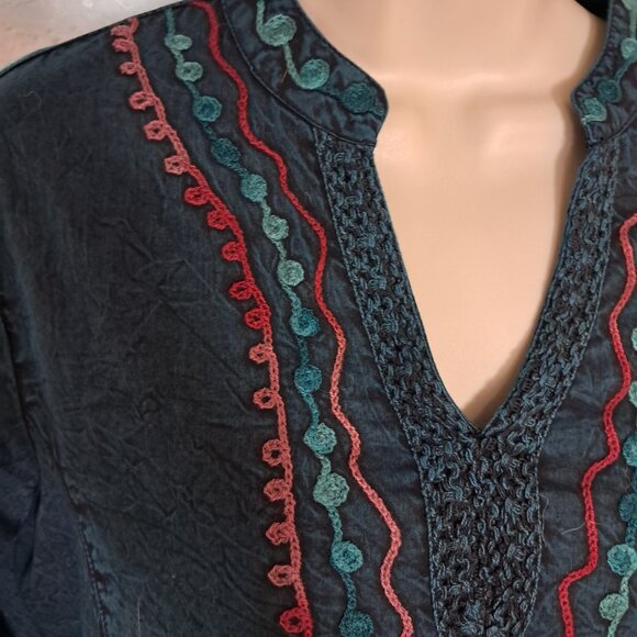 Parsley & Sage size S boho embroidered blouse, NEW WITH TAGS - Picture 3 of 7